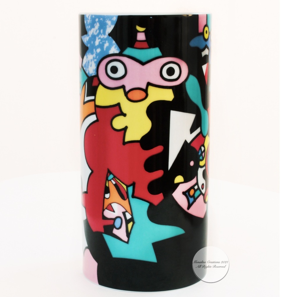 Rosenthal Otmar Alt Vase Colorful Abstract Fine China Studio Linie